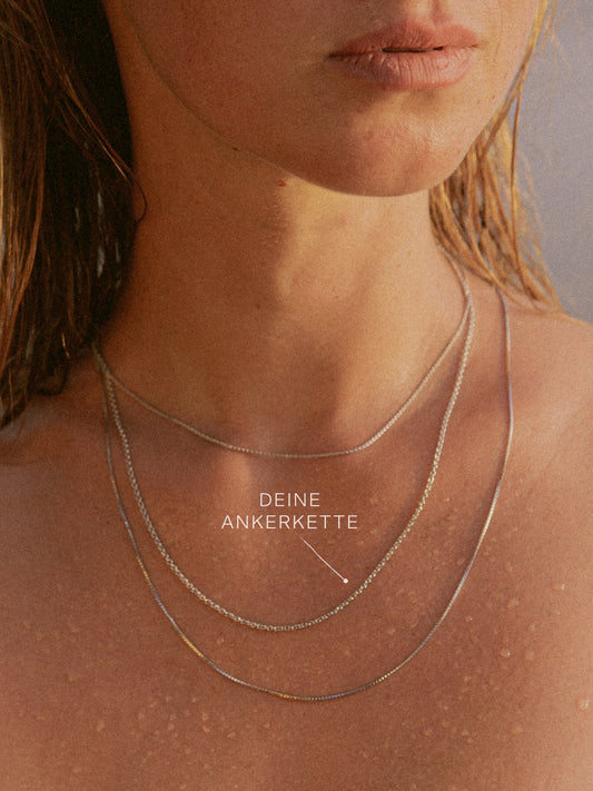 Ankerkette DELICATE Fein Weißgold-1