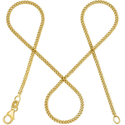 Panzerkette TIMELESS Schlicht 14k Echtgold-0